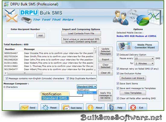Text Messaging Utility software